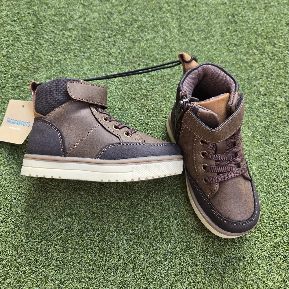 Thereabouts Boots Toddler Boys Lil Asher Brown Size 6M